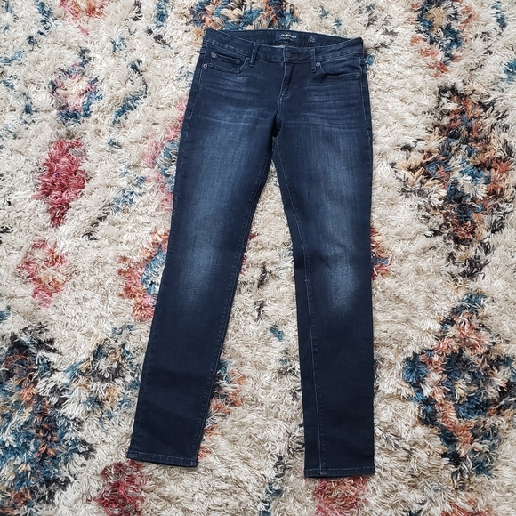 Lucky Brand Lolita Skinny Jeans Boho Bohemian Dark Wash Mid Rise Jegging 4 27 - Picture 2 of 9